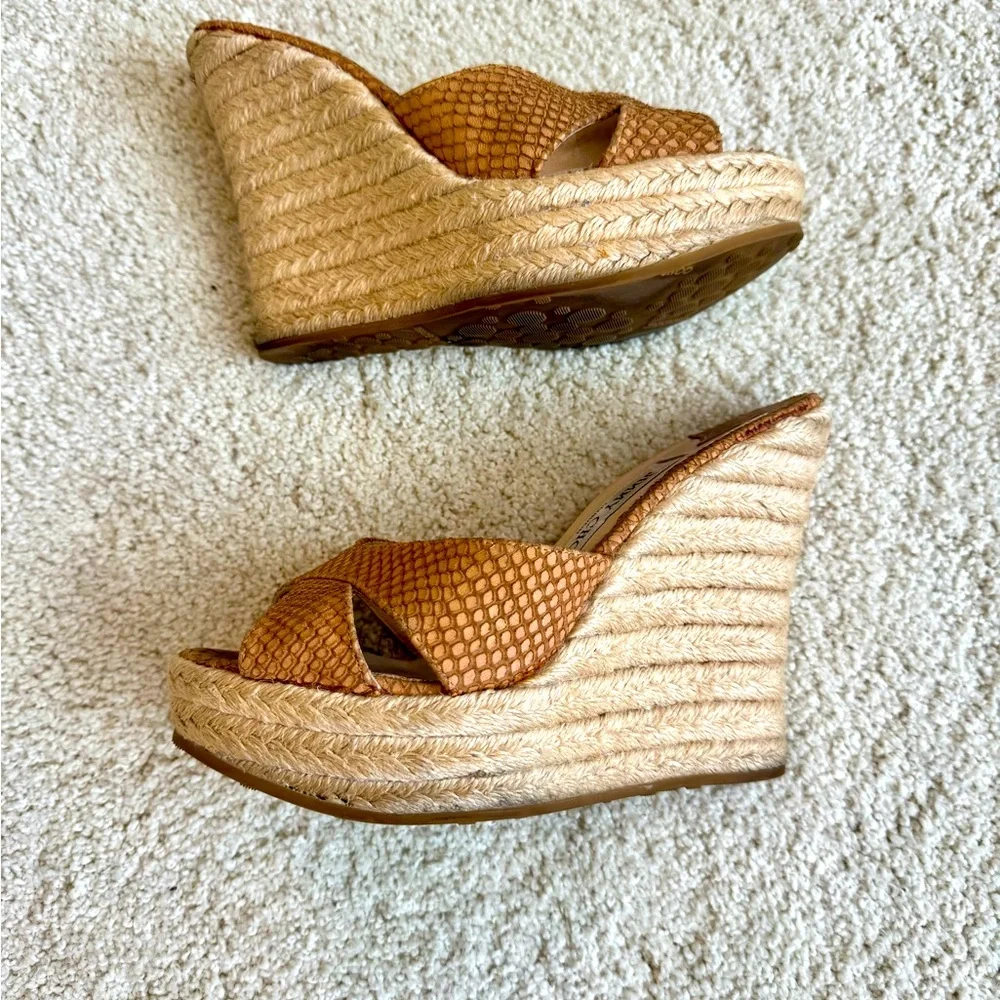Jimmy Choo Tan Phyllis Wedges